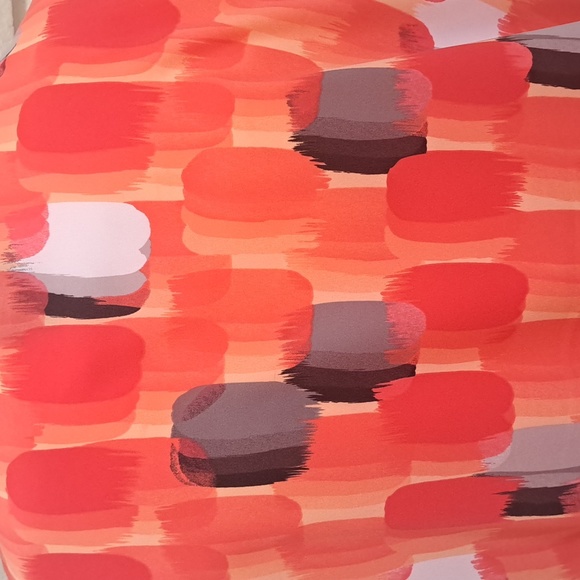 Worthington Coral/Gray/Black Short Sleeve Blouse. Size XL NWOT - Picture 7 of 9